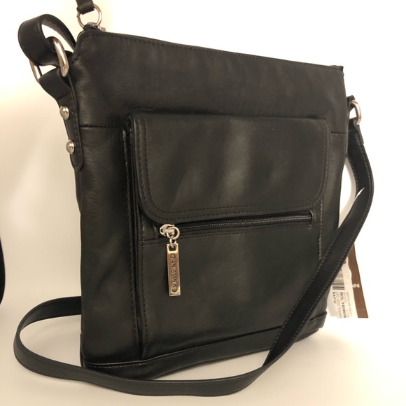 Giani Bernini Bags Giani Bernini Black Leather Crossbody Bag Poshmark